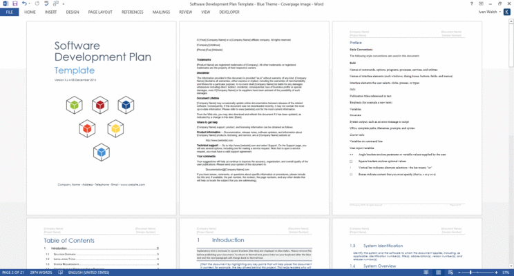 Software Development Plan Template (SDLC) – Software Development ...