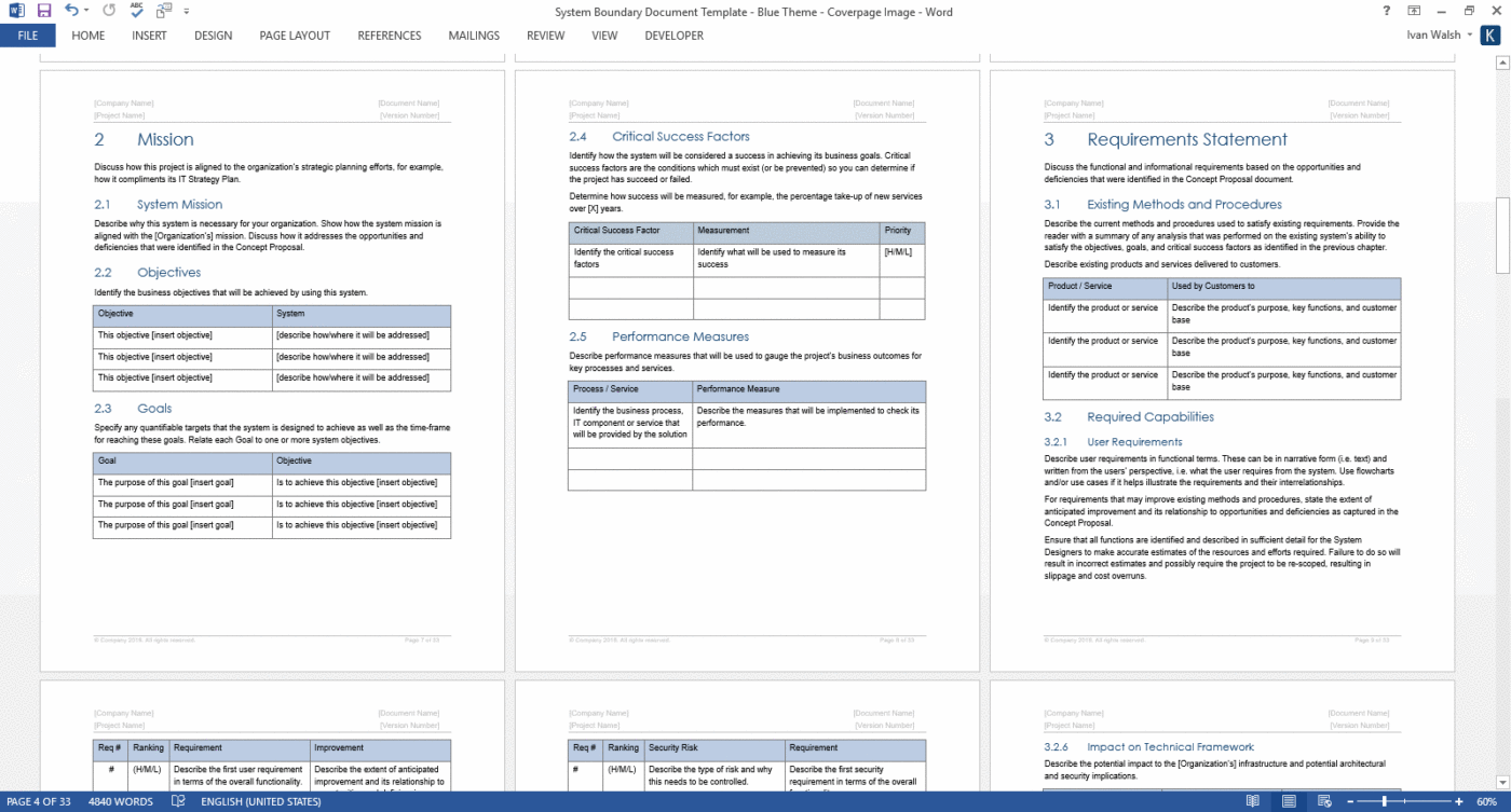 System Boundary Document Template (SDLC) – Software Development ...